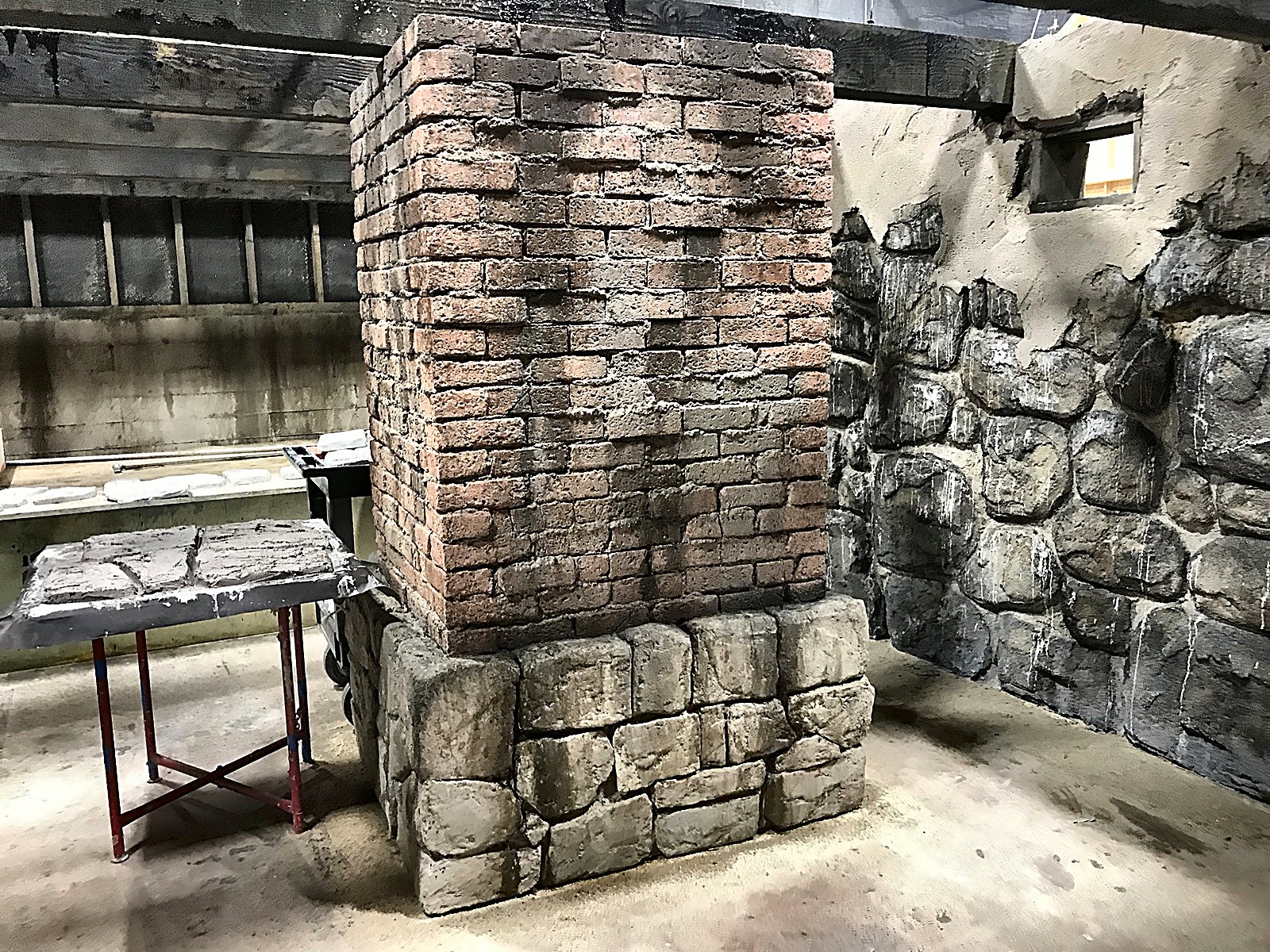 Brick & stone column