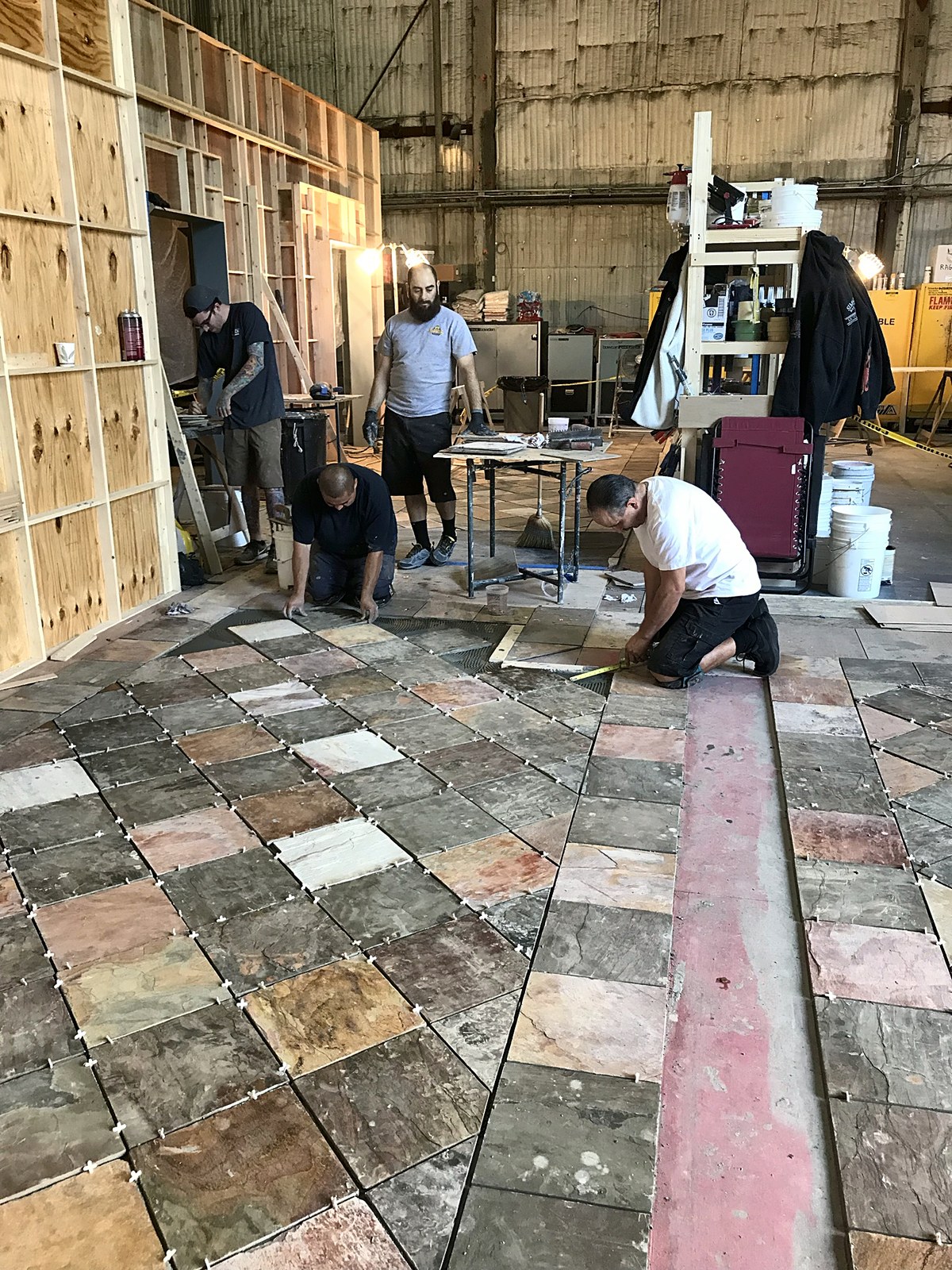 Laying slate